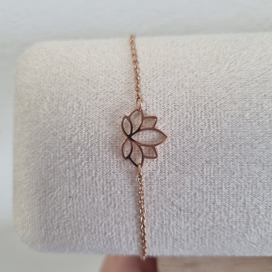 Bracelet Lotus Or Rose