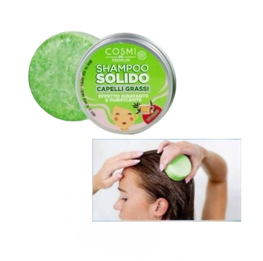 Shampoing solide au thé vert